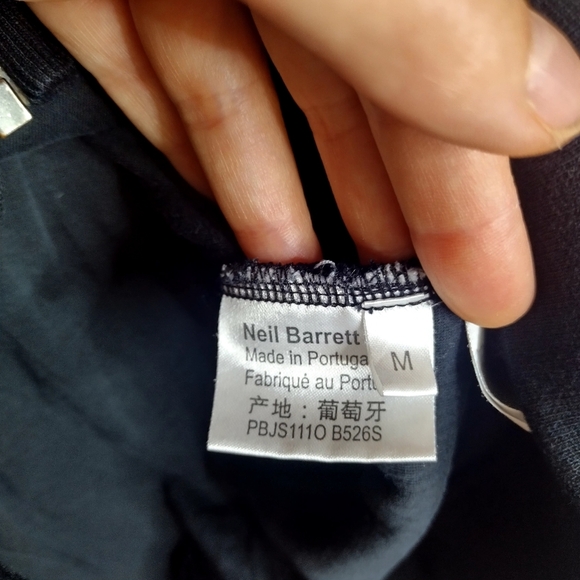 Neil Barrett Lightning Bolt Full Zip Hooded Sweater Men's S, Women's M - Picture 5 of 8